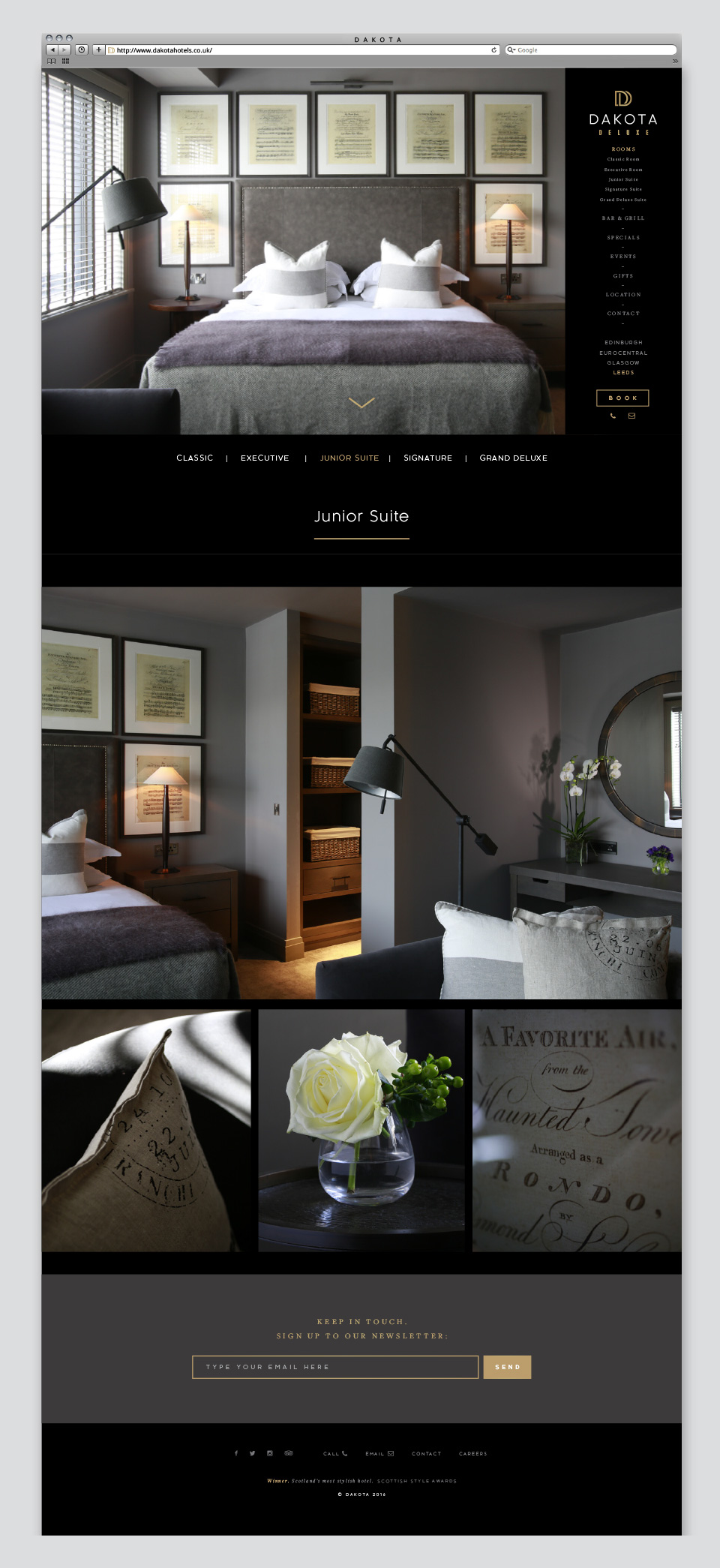 Dakota Hotels Website Design