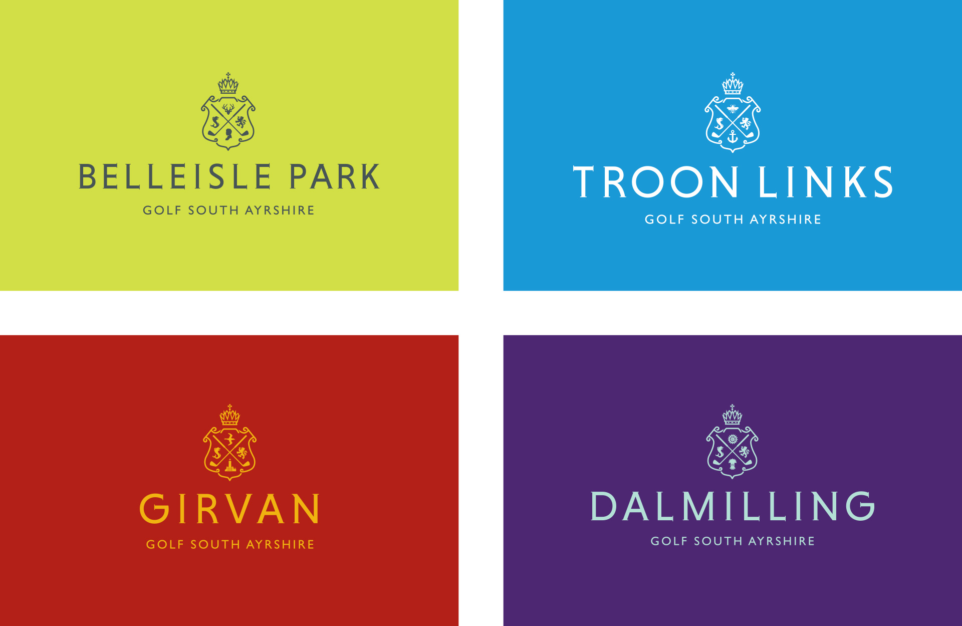 Golf South Ayrshire Branding Design