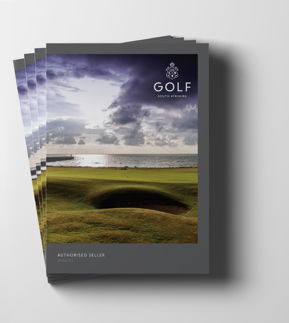 Golf South Ayrshire Brochure Design