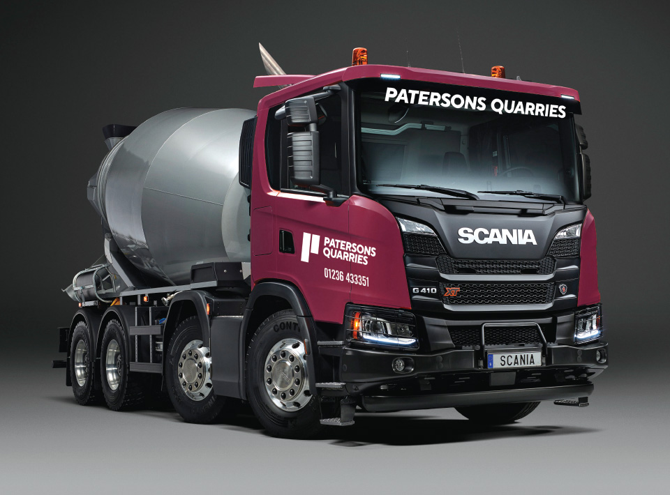 Patersons Quarries Lorry Decal Design
