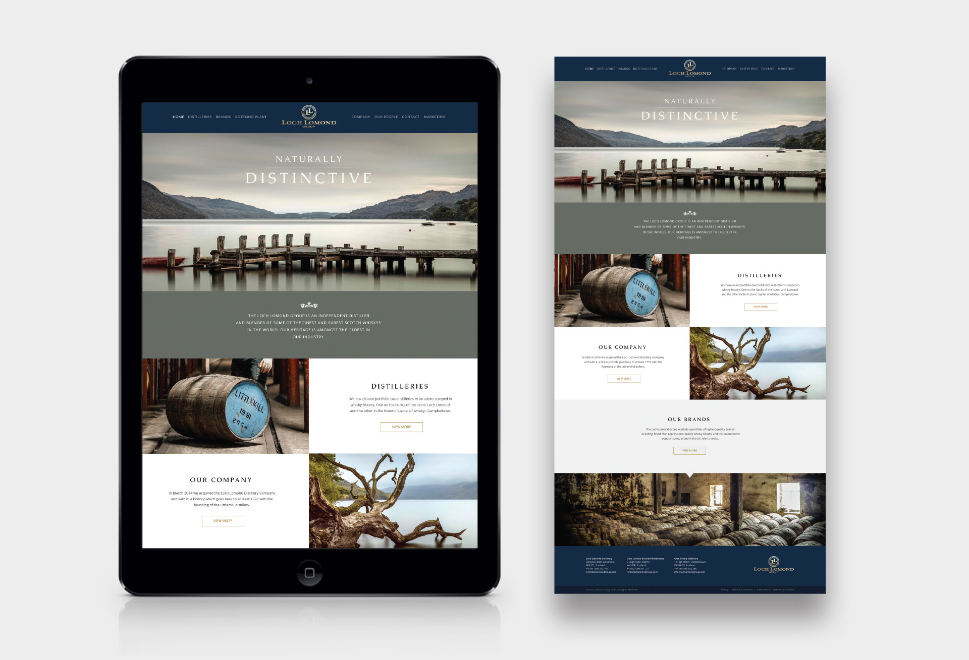 Loch Lomond Group Website Design