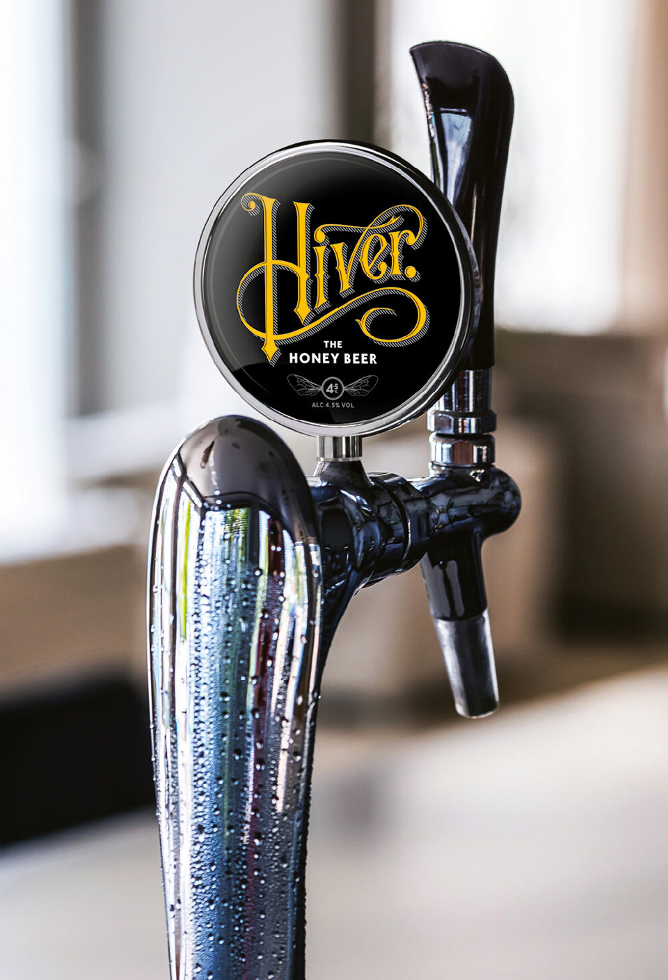 Hiver Beers Beer Tap Label Design