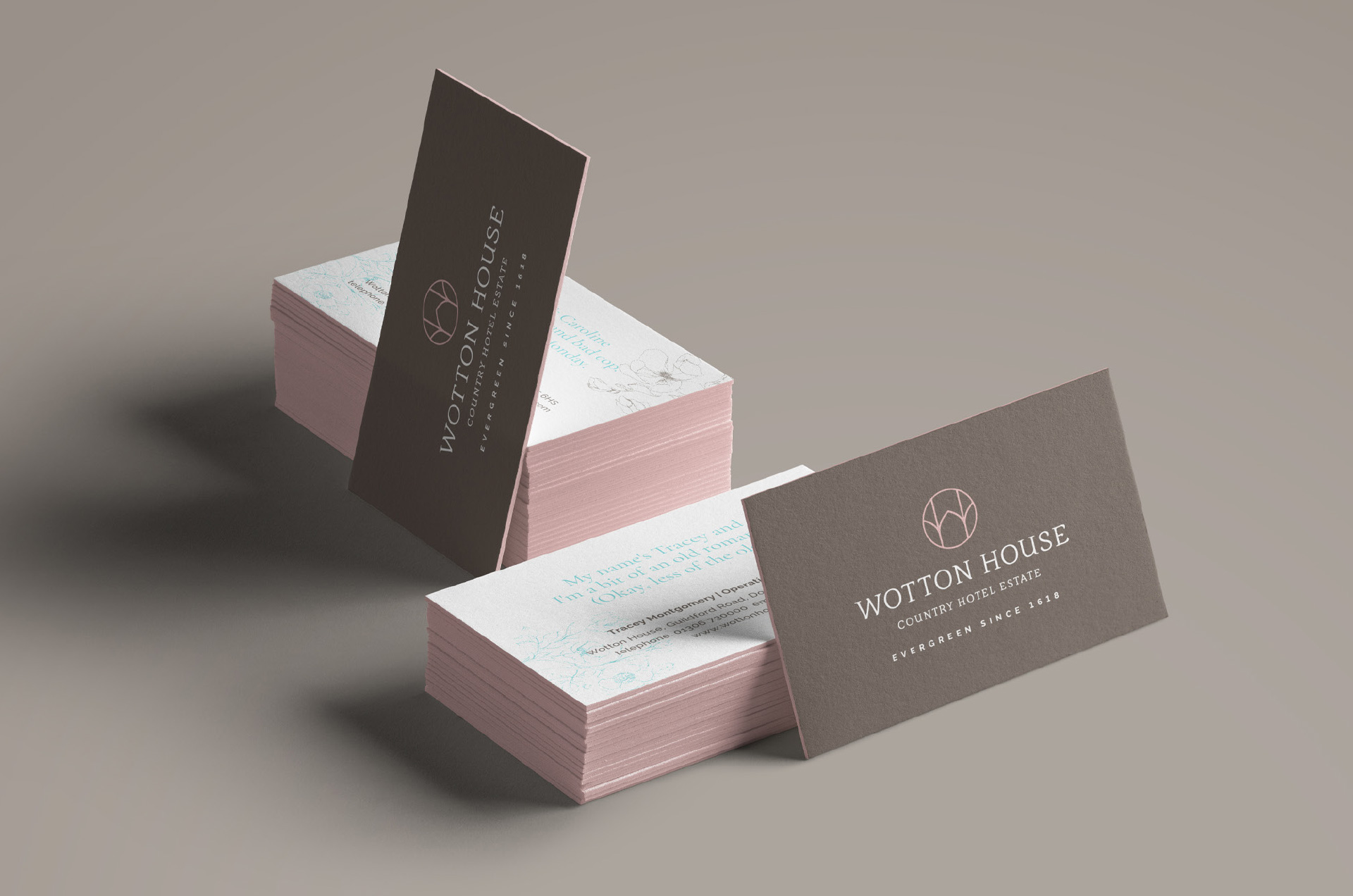 Wotton House Business Card Design